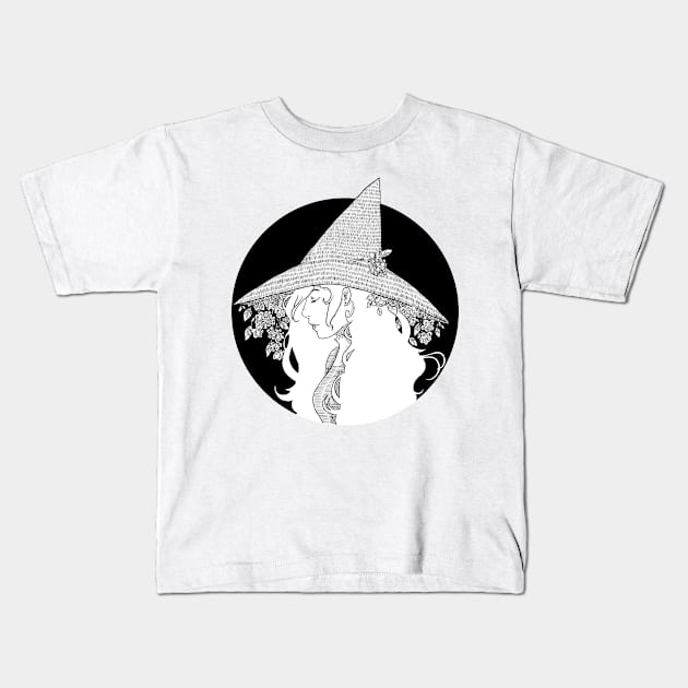 Jasmine Witch Kids T-Shirt by Strawbaby